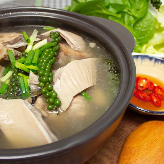 Bao từ hẩm tiêu xanh
