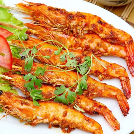 tôm nướng muối ớt