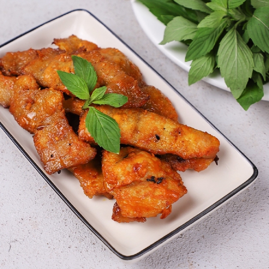 Vú heo nướng